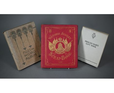 An album of World War I vintage postcards, including humorous greetings, sweethearts, topography, RMS 'Olympic', etc, to/w a 
