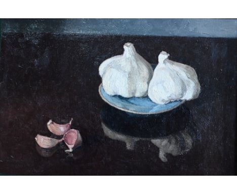 Graham Jones - 'Garlic', oil on board, signed lower left, 20 x 28 cm&nbsp; ARR may be applicable 
