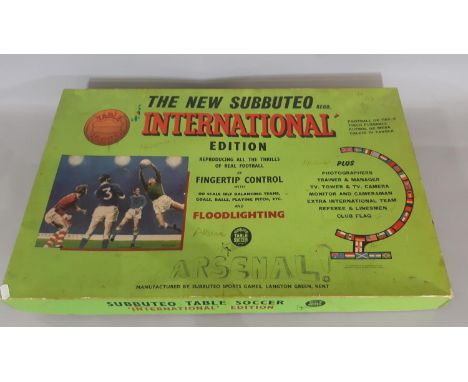 A vintage Subbuteo football game - International edition, almost complete 