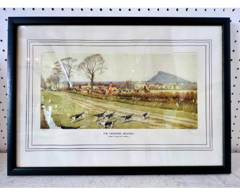 (Local Interest) Group of Eight Framed Prints to Include: After Cecil Aldin (1870-1935) - 'The Duke of Beaufort's - A Hunt fr