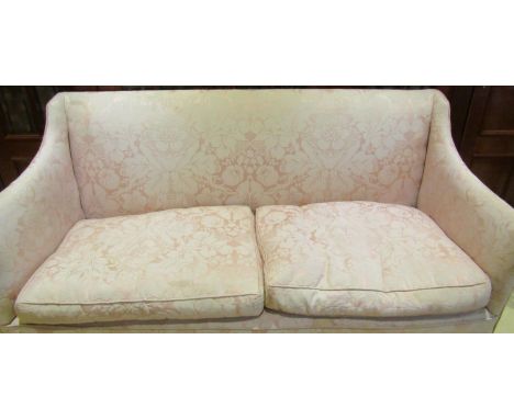 A Georgian style sofa to seat three with swept sides, 165cm wide (Warehouse 1) 