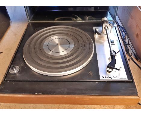 A Goldring G101 record player 