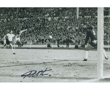 Football Geoff Hurst signed 1966 World Cup Final 12x8 black and white photo. Sir Geoffrey Charles Hurst MBE (born 8 December 
