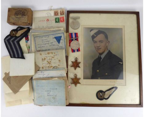 A collection of military items relating to a father and son in WWI and WWII, items relating to the father Mr Jim Barwise of B