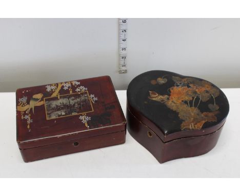 Two vintage Lacquerwork boxes 