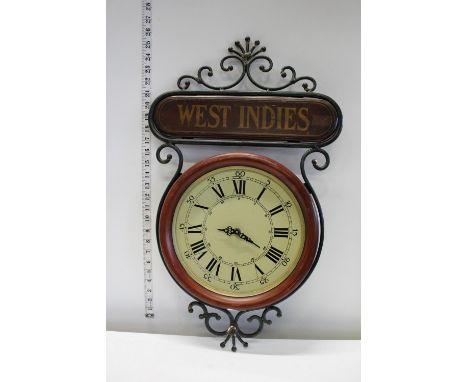 A vintage style wall clock 