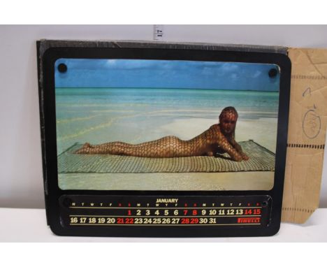 A vintage pirelly wall calendar 