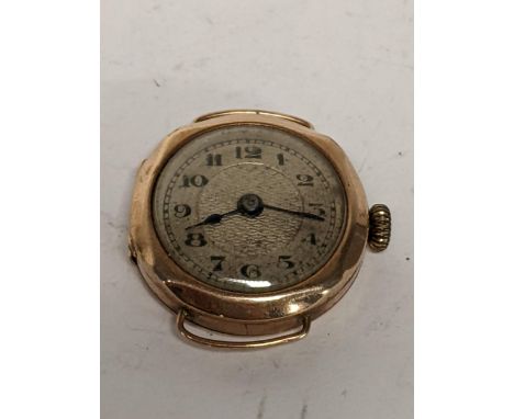 An early 20th century 9ct gold ladies manual wind wristwatch, 8.3gLocation: 