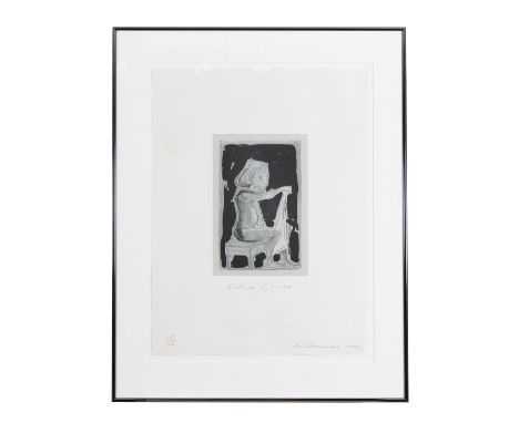 MARLENE DUMAS (B.1953) Evidence of Virtue Lithograph, 29.5 x 19.5cm Signed, inscribed and dated 1992 Edition 45/45