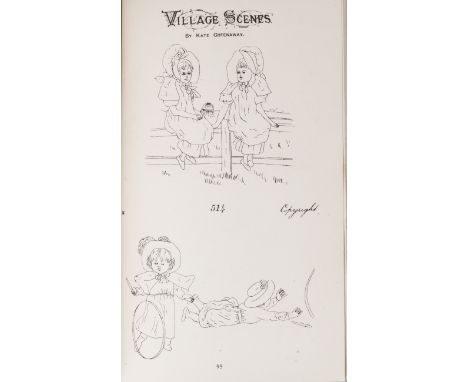 Briggs Wm. &amp; Co. Patent transferring Papers, 124pp. including 8pp. Kate Greenaway (copyright), inscription of Mary Carew,