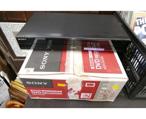 Boxed Sony DVD recorder Model RDR-DC205