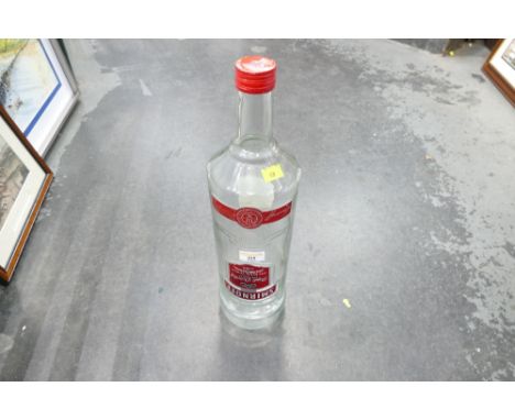 3 litre empty Smirnoff Vodka bottle