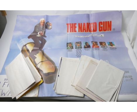 Bundle of vintage 80's and 90's film posters, Working Girl, Moon Struck, Looks Who Talking and Jesus Christ Superstar 