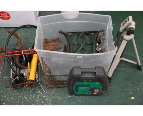 Hand tools, lasts, car snow chains etc