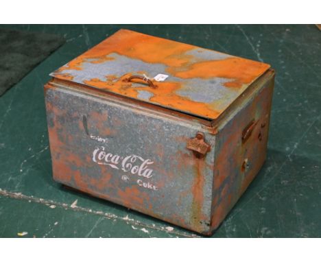Vintage Coca Cola metal coolbox