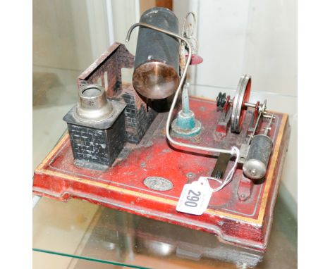 Small old steam engine 