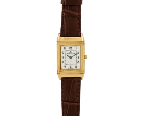 JAEGER-LECOULTRE Vintage Reverso, Ref. 260.1.86. Damenuhr. Gold 18K. Handaufzug-Werk, Kaliber 846.1. Lederband, getauscht 05/