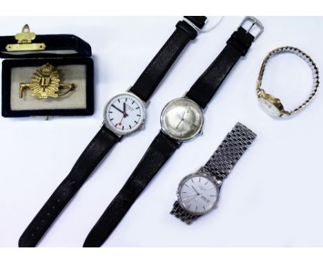 A MONDAINE SWISS RAILWAY WATCHladies Rotary watch, costume jewellery, dress watches etc.,