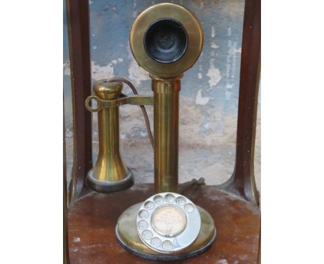 VINTAGE BRASS CANDLESTICK TELEPHONE 