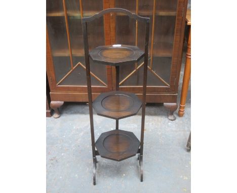 OAK THREE TIER CAKE STAND