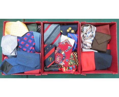 THREE BOXES CONTAINING VINTAGE TIES