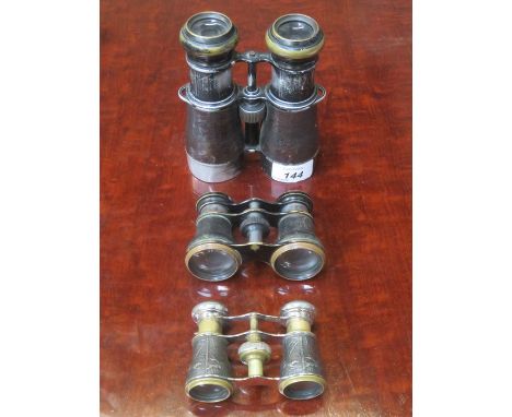 THREE PAIRS OF VINTAGE OPERA GLASSES 