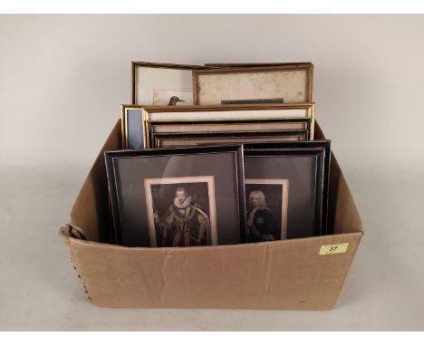 Various vintage framed bird prints and watercolours plus early 1800's framed prints of London etc, landmarks and three engrav
