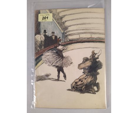 Henri de Toulouse-Lautrec (1864-1901) 'Circus' lithograph 'Le Rappel', 19cm x 26cm