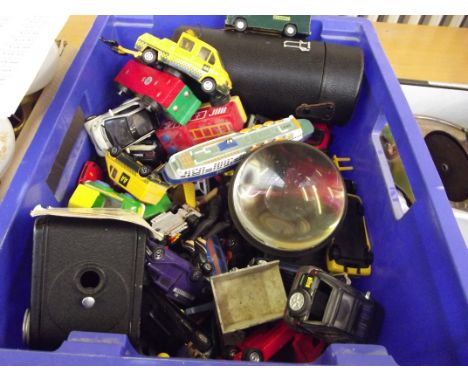 Large collection of Dinky and Corgi models to include camera equipment  