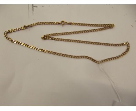 9 ct gold curb chain, 6.3 grams