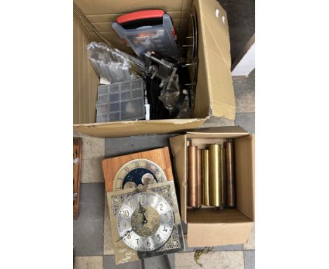 Assorted watchmakers tools and parts 
