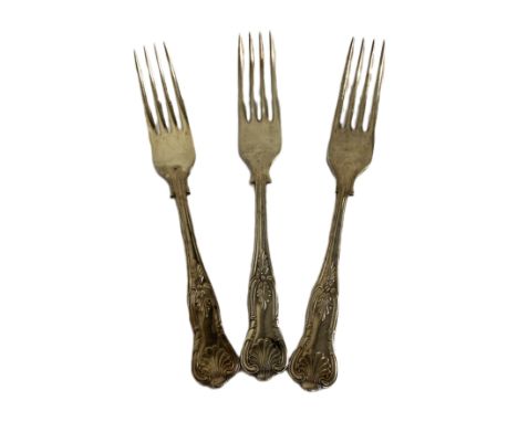 A quantity of assorted silver plated flatware, including Kings Pattern and similar (a lot)