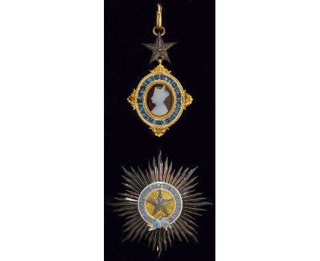 The Most Exalted Order of the Star of India, K.C.S.I., Knight Commander’s set of insignia comprising neck badge (with white b