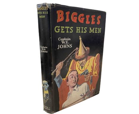 W E JOHNS: BIGGLES GETS HIS MEN, London, Hodder and Stoughton, 1950, First edition with dustjacket