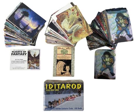 A mixed lot of various 1990s trading card part sets, to include: - Tim Hildebrandt's Flights of Fantasy, 1994  - Charles Vess