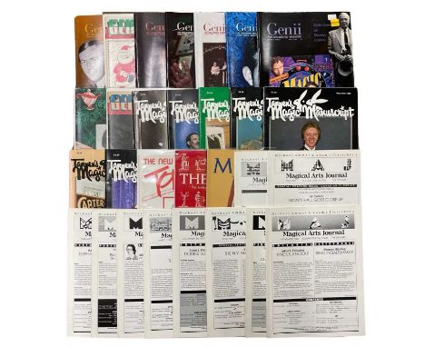 ONE BOX: Assorted Magic magazines, to include: GENII; THE SPHINX; TANNER'S MAGIC MANUSCRIPT; MAGICAL ARTS JOURNAL etc