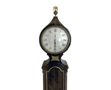 An early 19th Century ebonised regulator longcase clock, the circular silvered dial inscribed Thos. W. Field (Thomas White Fi