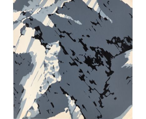 Gerhard Richter (Dresden 1932 – lebt in Köln). „Schweizer Alpen I - A1“. 1969Serigrafie auf festem Papier. 69,2&nbsp;×&nbsp;6