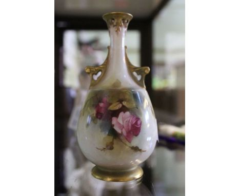 A Royal Worcester Rose vase