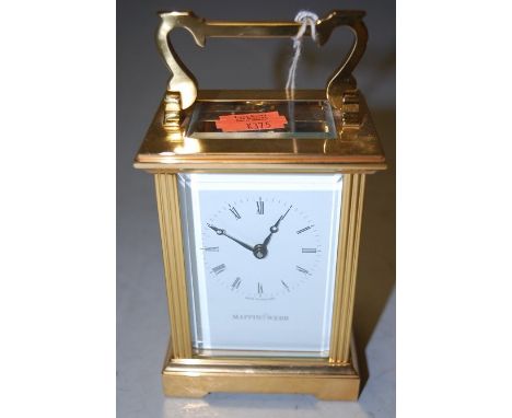 A contemporary Mappin & Webb carriage clock