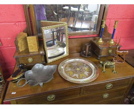 Collectables to include inlaid tray