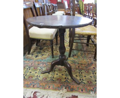 18th century oak tripod table