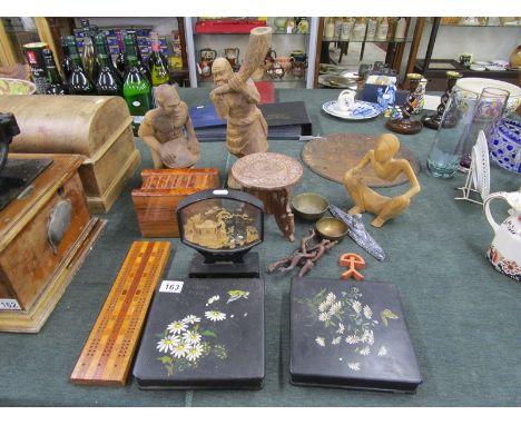 Collectables to include carved figures