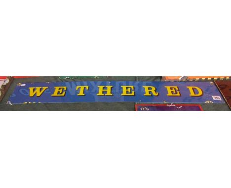 Enamel sign - Wethered 