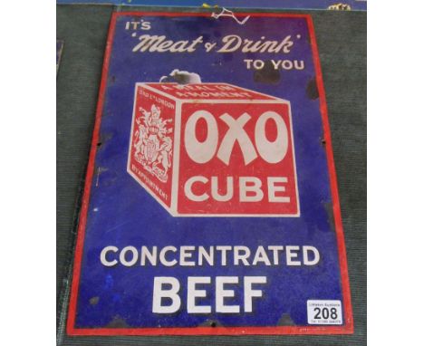 Enamel sign - Oxo