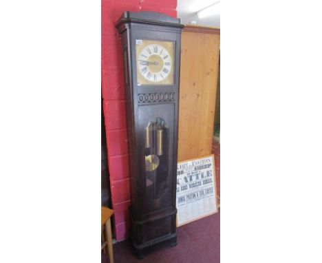 1920s Art Deco longcase clock with Westminster chime