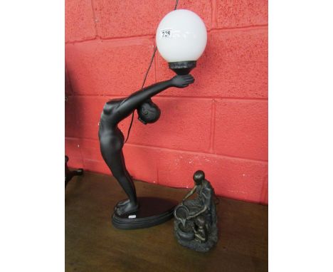 Lamp - Nude &amp; African figure