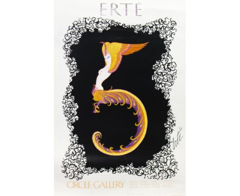AFTER ERTÉ (RUSSIAN-FRENCH 1892 - 1990), '5 POSTER' offset lithograph 92cm x 61cm Unframed