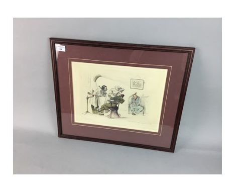 EARLY 20TH CENTURY DENTAL PRINT BY J. HOFFMAN,&nbsp;28cm x 36cm framed and under glass