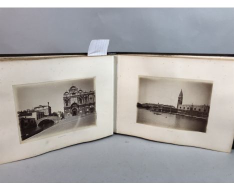 THREE VICTORIAN PHOTOGRAPH ALBUMS, including views in Italy, Old Master studies and others